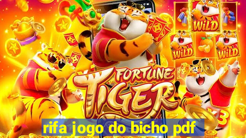 rifa jogo do bicho pdf